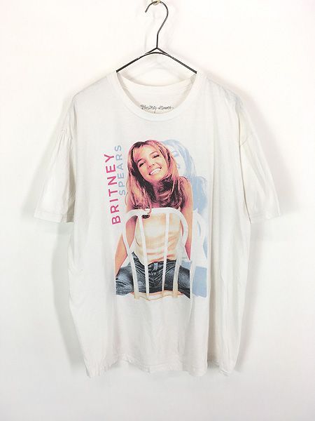 レディース 古着 Britney Spears 「Baby One More Time」 フォト ポップ ミュージック Tシャツ L 古着