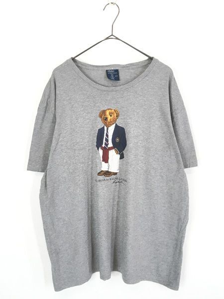 古着 90s Polo Ralph Lauren 「POLO BEAR」 プレッピー ポロベア Tシャツ XL 古着