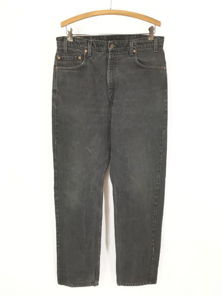 古着 90s Levi's 505-0260 サルファ ブラック デニム パンツ ジーンズ スリム W34 L33