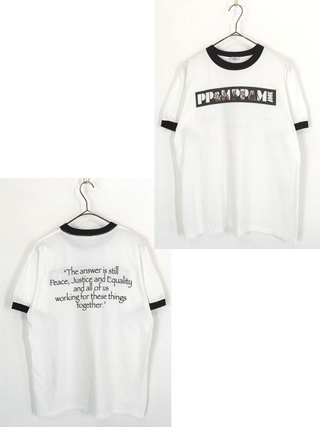 古着 00s PP&MPP&M フォト ミュージック リンガー Tシャツ M