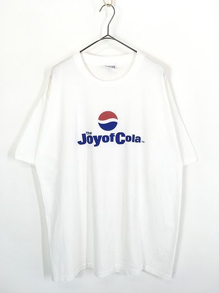 古着 90s USA製 PEPSI ペプシ コーラ 「The JoyofCola」 企業 BIG ロゴ Tシャツ XL 古着