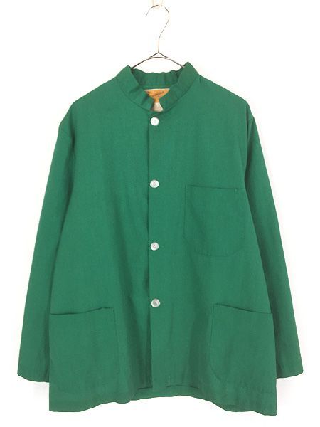 古着 70s Styled by American コットン ワーク スタンドカラー ジャケット 42①
