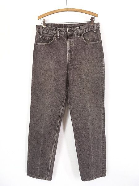 古着 90s USA製 Levi's 540-4866 「Relaxed」 レッドブラウン カラー デニム パンツ ジーンズ W33 L31