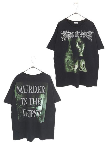古着 00s Cradle of Filth 「Murder in the Thirst」 ブラック メタル ロック バンド Tシャツ XL