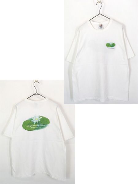古着 90s Claude Monet 「Monet at Giverny」 Albright-knox Art Gallery モネ 印象派 アート Tシャツ L