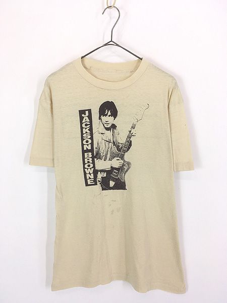古着 80s Jackson Browne 「10-22-83」 ライブ フォーク ロック シンガー Tシャツ XL位