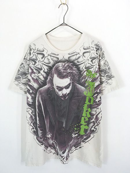 古着 00s- DC Comic BATMAN The Dark Knight JOKER バットマン ダークナイト ジョーカー 映画 ムービー Tシャツ XL位 古着