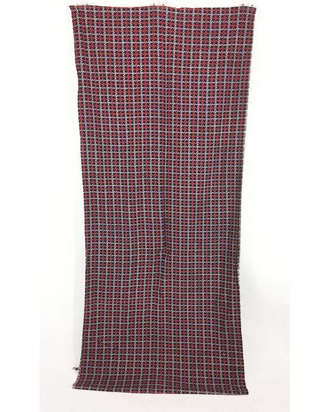 雑貨 古着 60s- 変形ドット チェック 総柄 カバー ファブリック シーツ インテリア 古着