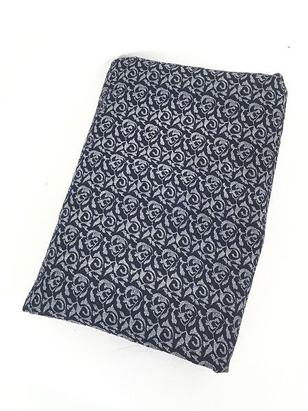 雑貨 古着 60s- 花 フラワー バラ モチーフ ゴブラン カバー ファブリック シーツ インテリア 古着