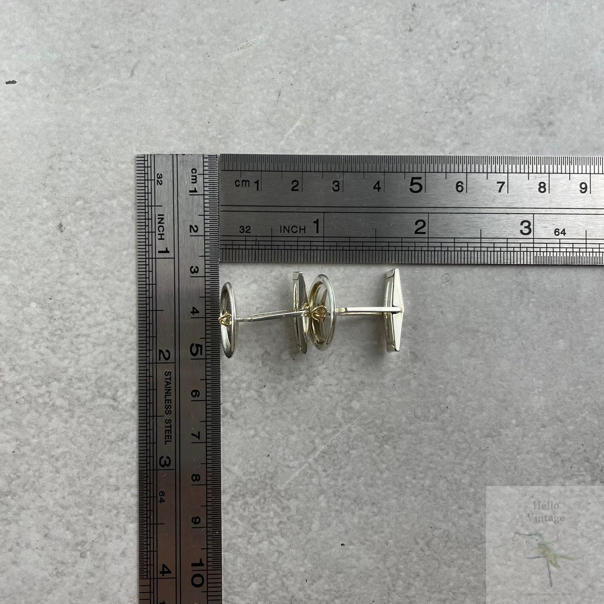 ティファニー ボタン コンビ カフス 14KT スターリング P149fe - メルカリ