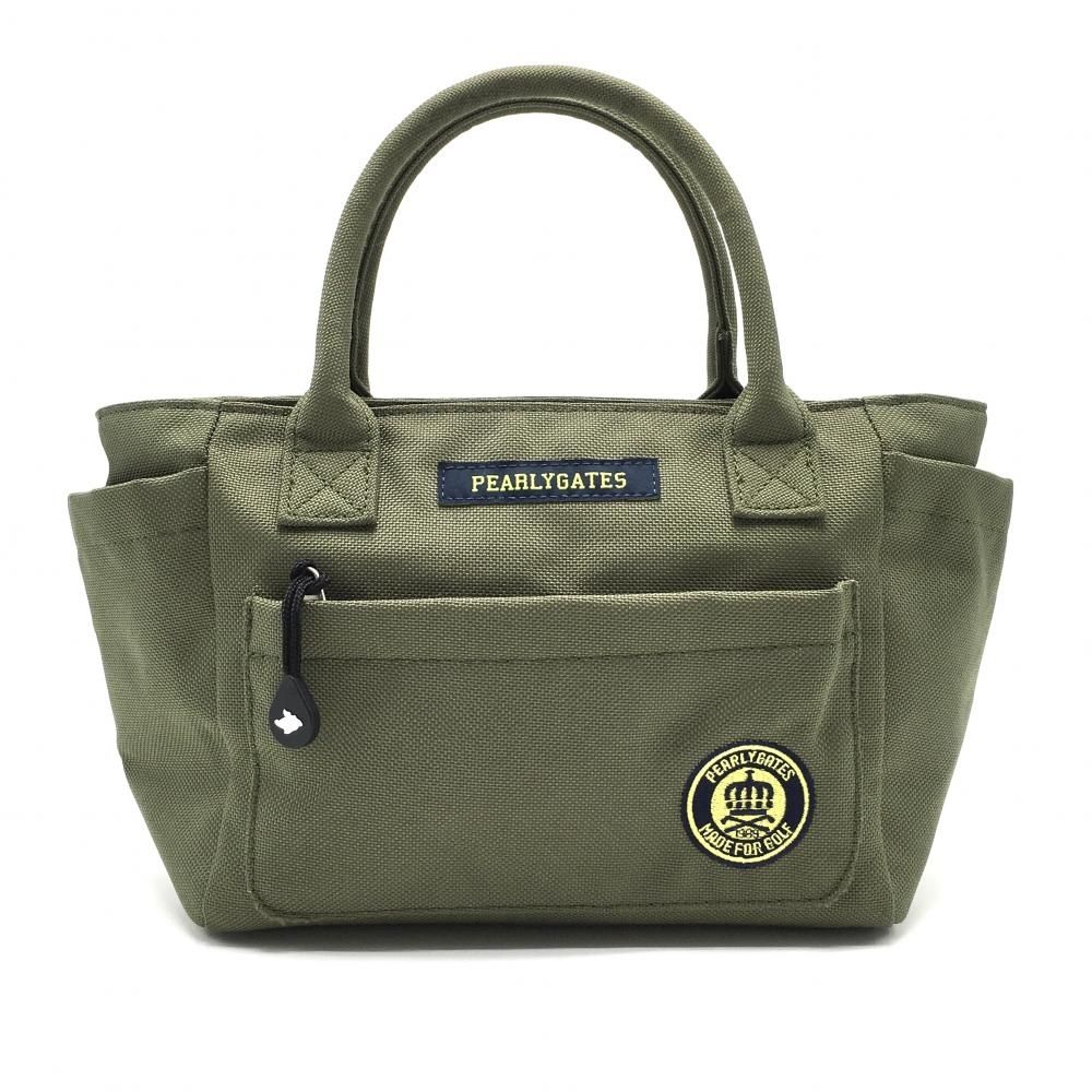 超 パーリーゲイツ カートバッグ カーキ 内外ポケット ゴルフ PEARLY GATES