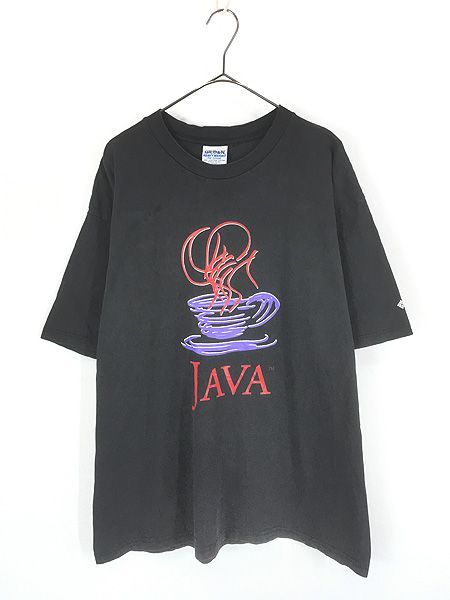 古着 90s Canada製 Sun Microsystems JAVA ジャバ プログラミング ソフトウェア Tシャツ XL