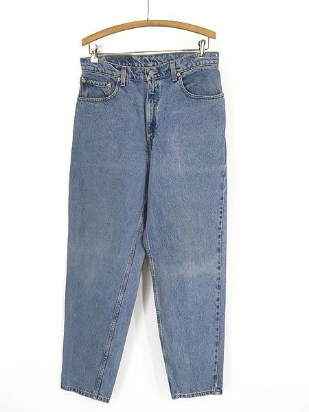 古着 90s Levi's 560-4891 ブルー デニム バギー パンツ ジーンズ 強テーパード W32 L32