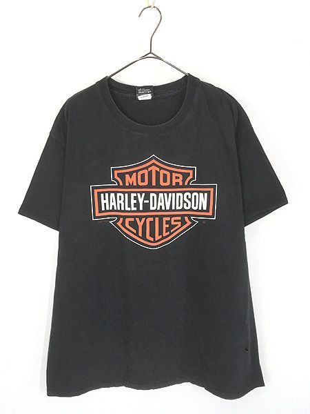 古着 10s HARLEY DAVIDSON バー&シールド BIG プリント Tシャツ XL 古着