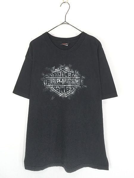 古着 00s USA製 HARLEY DAVIDSON ストーン バー&シールド Tシャツ XL 古着