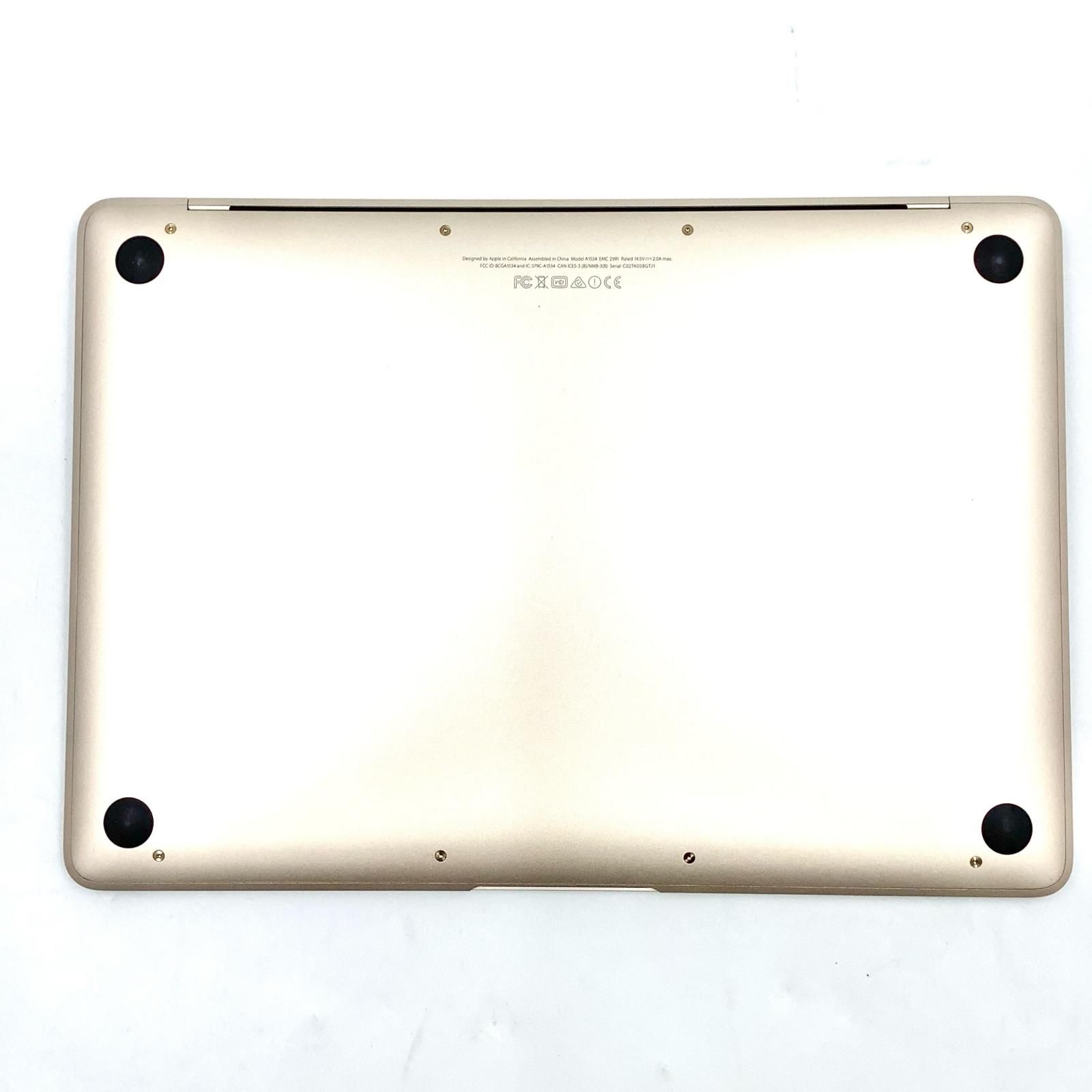 MacBook 12インチ 2016 ゴールド 8GB/256GB - メルカリ