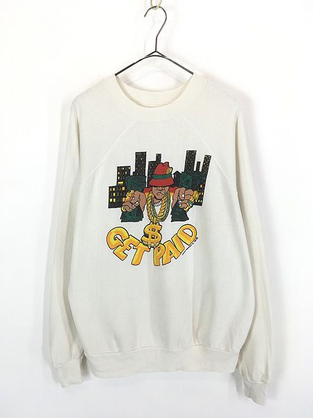 古着 80s 「Get Paid」 ギャング ヒップホップ ラップ ストリート カルチャー スウェット トレーナー XL位