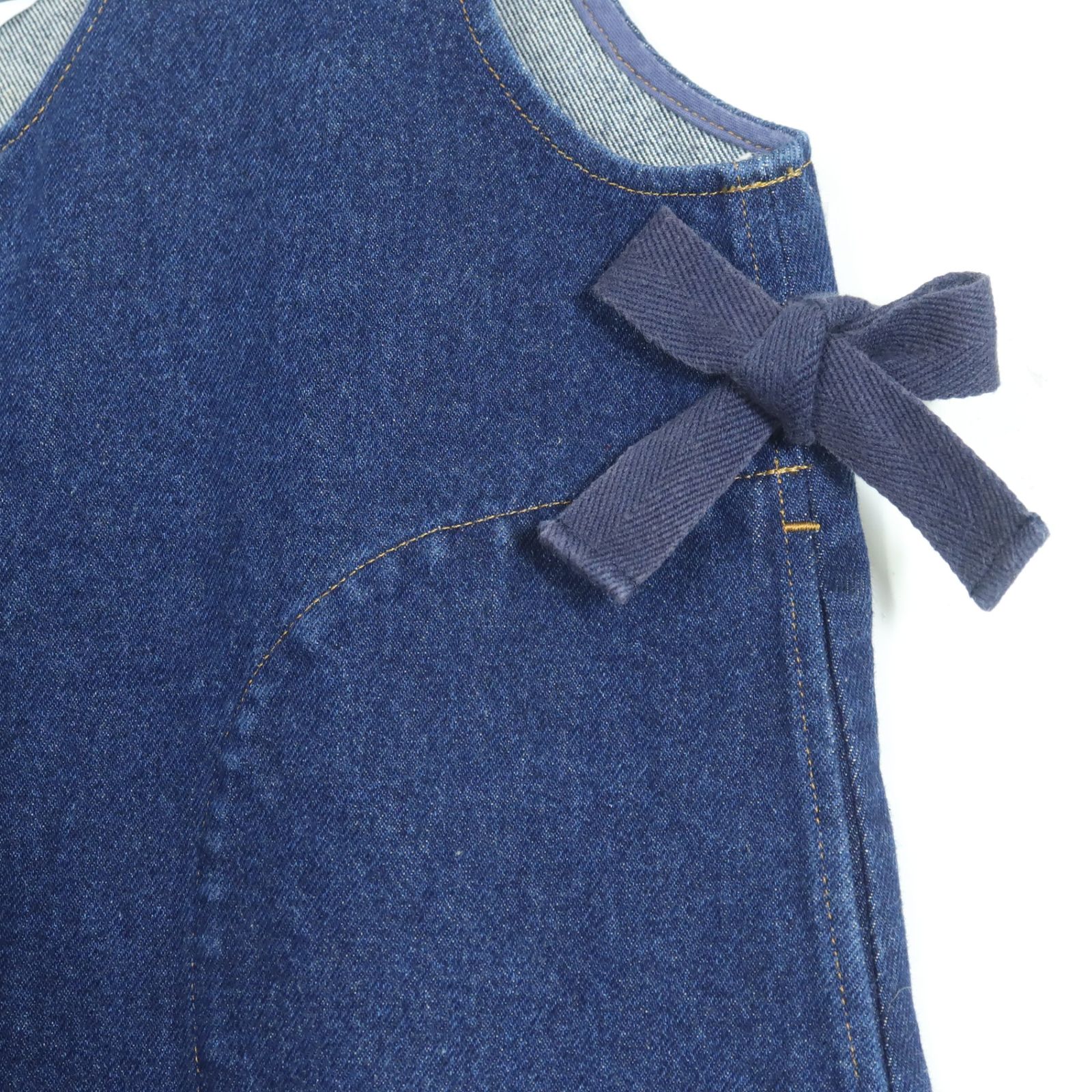 ピンクハウス☆前開きジャンパースカート デニム ワッペンいっぱい