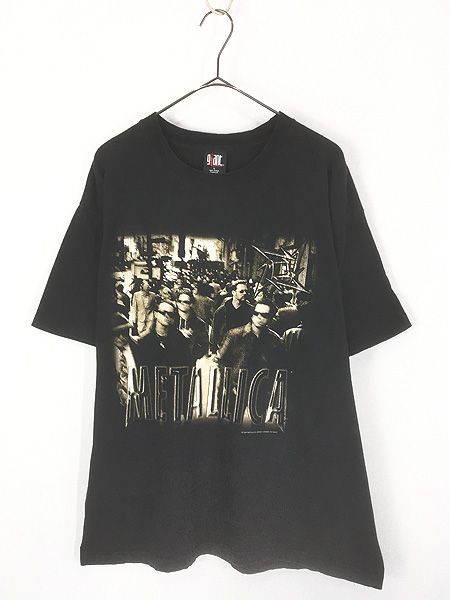 古着 90s METALLICA 「Load」 メンバー フォト ヘヴィ メタル ロック バンド Ｔシャツ L ミント!!