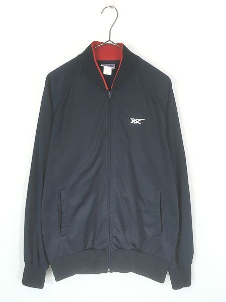古着 70s asics TIGER アームライン 光沢 ジャージ トップ トラック スーツ XL位 古着