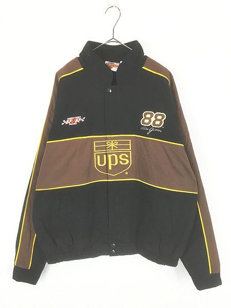 古着 90s WINNER\'S CIRCLE 「UPS」 企業 刺しゅう レーシング ジャケット XL 古着