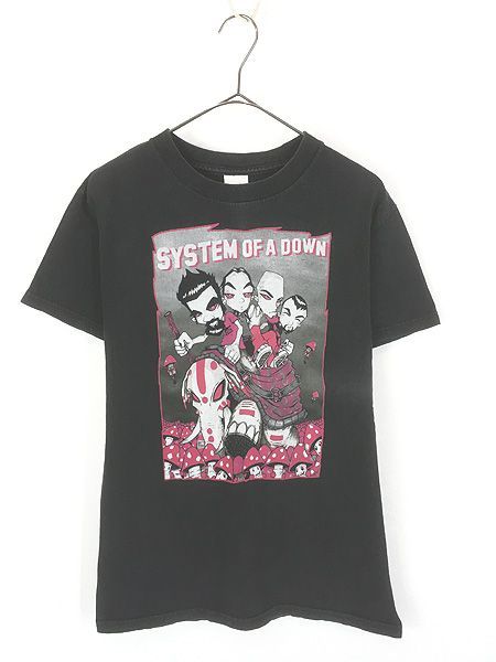 古着 00s System of a Down ミクスチャー メタル ロック ハードコア バンド Tシャツ S