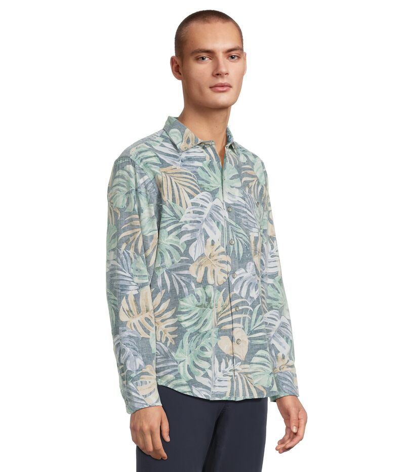 トッミーバハマ メンズ トップス シャツ Tommy Bahama Coastline Cord Jungle Fade Sterling Blue ブルー