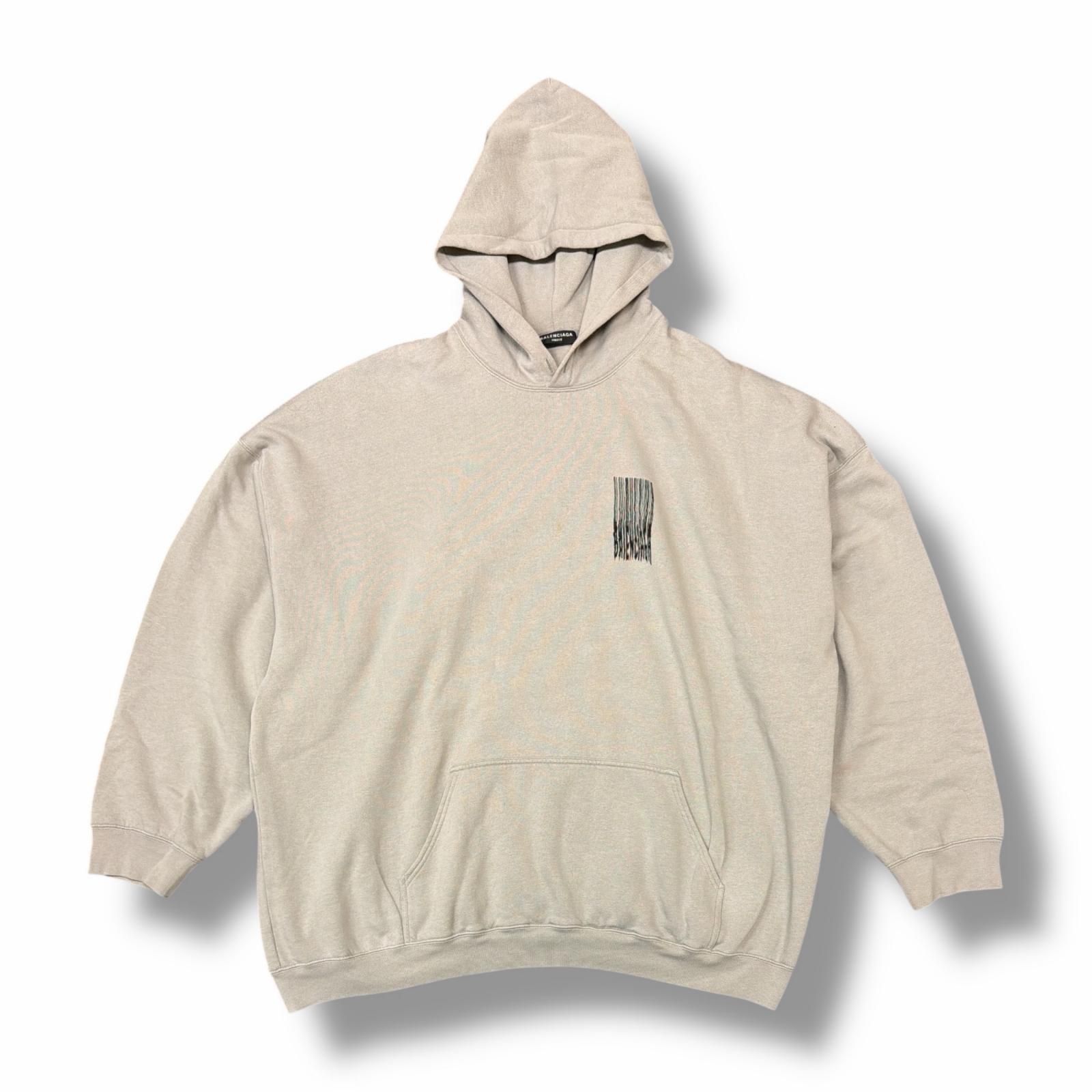 BALENCIAGA グレー パーカー XL BLACKPINK リサ着用 BALENCIAGA ロゴ 