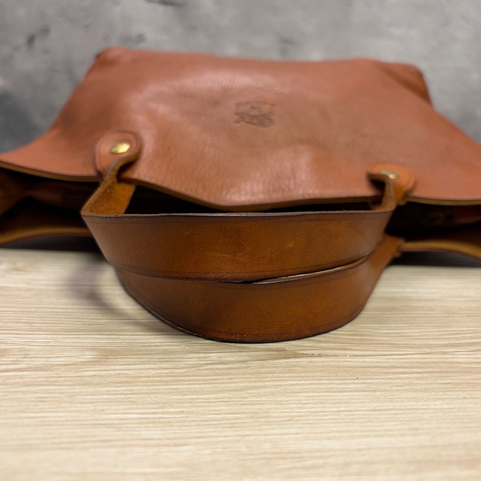 IL BISONTE イルビゾンテ レザートートバッグ ブラウン 本革