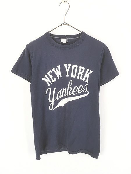 レディース 古着 60-70s MLB NY Yankees ヤンキース プリント Tシャツ M位 古着