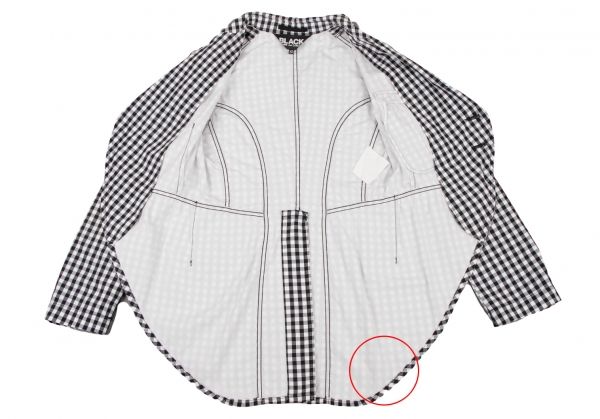 ブラックコムデギャルソンBLACK COMME des GARCONS ギンガムチェック