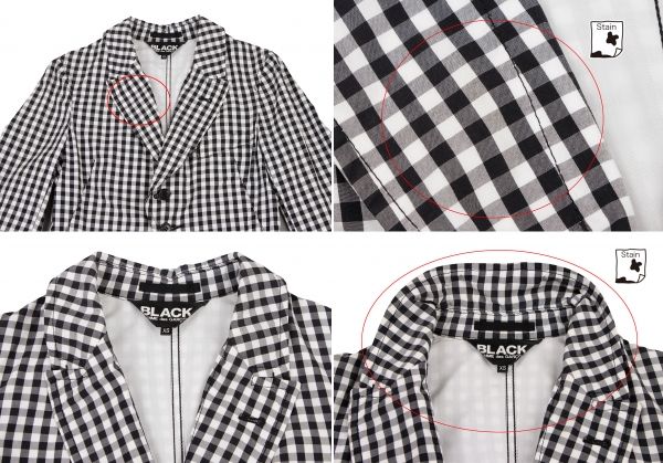 ブラックコムデギャルソンBLACK COMME des GARCONS ギンガムチェック