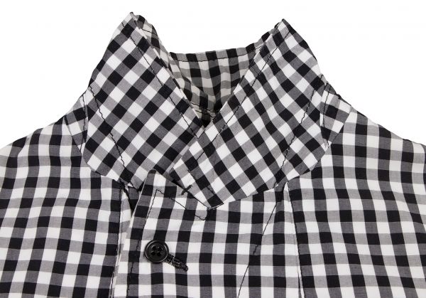 ブラックコムデギャルソン 燕尾シャツジャケット ギンガムチェック ブラックコムデギャルソンBLACK COMME des GARCONS ギンガムチェック