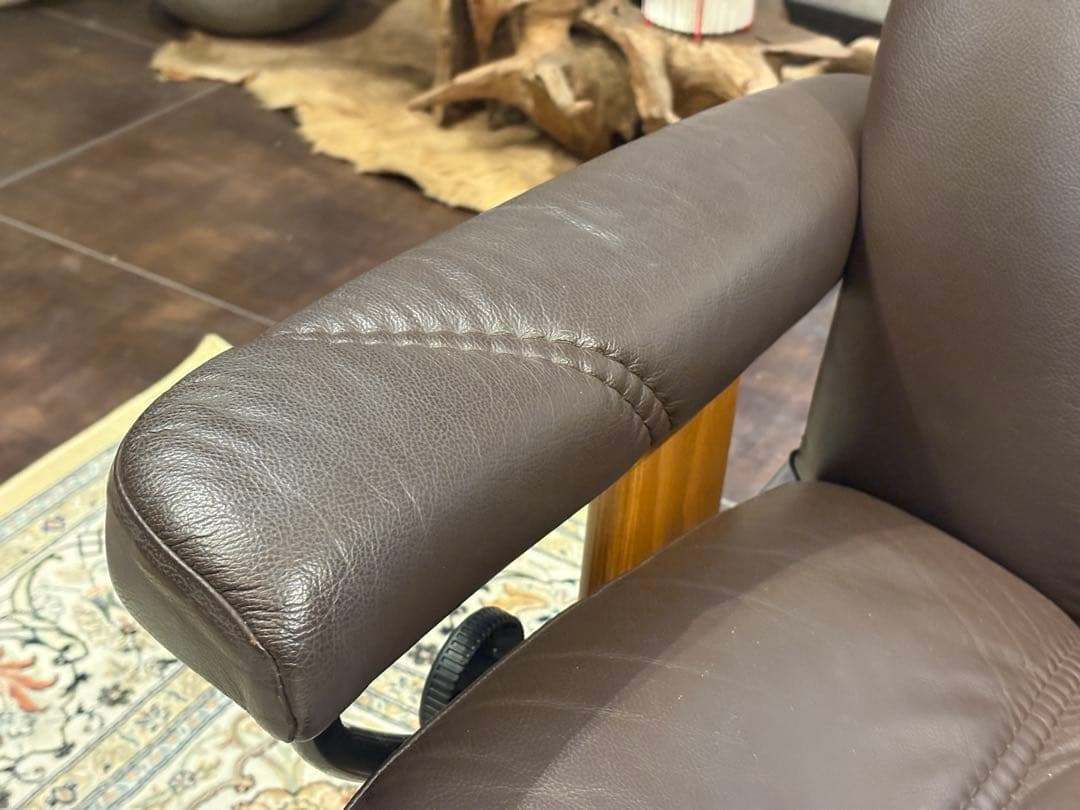 ①エコーネス パーソナルソファ オットマン ストレスレスチェア IZZ