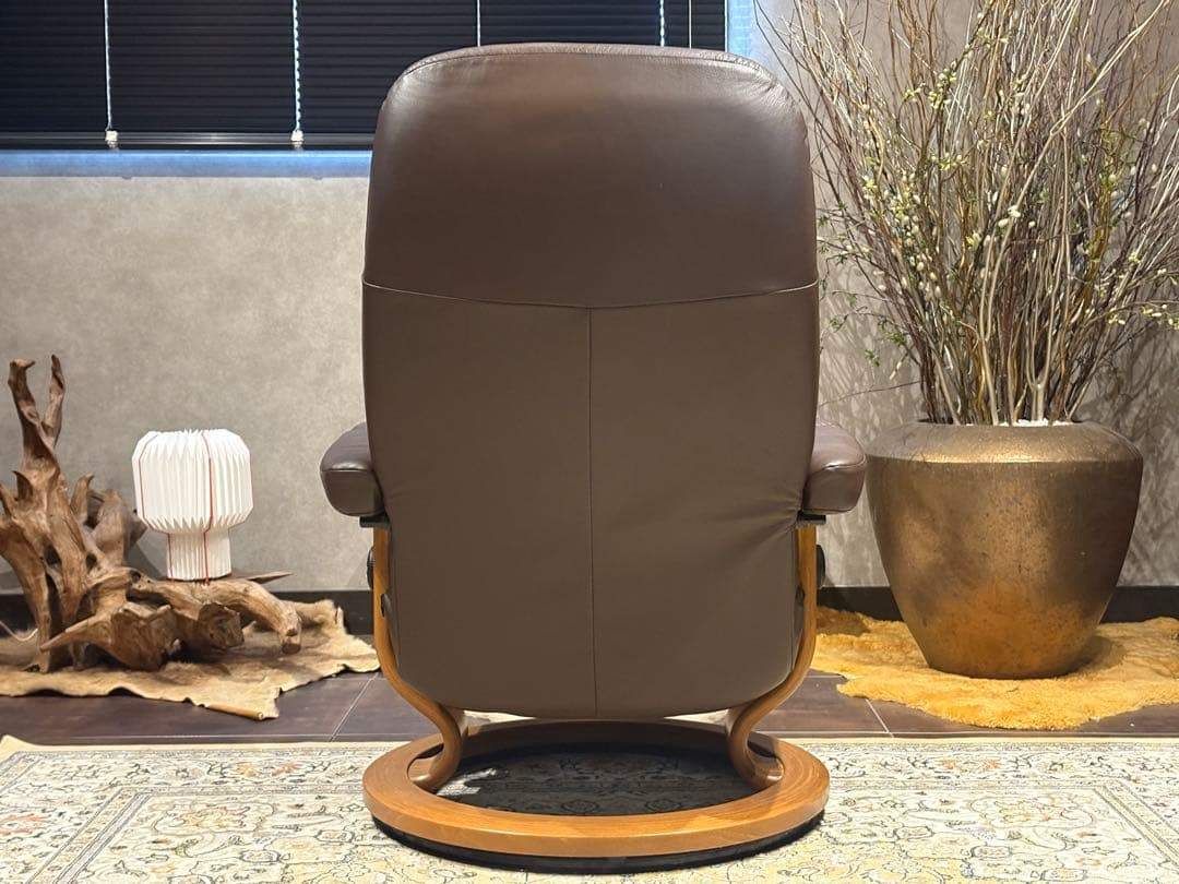 ①エコーネス パーソナルソファ オットマン ストレスレスチェア IZZ