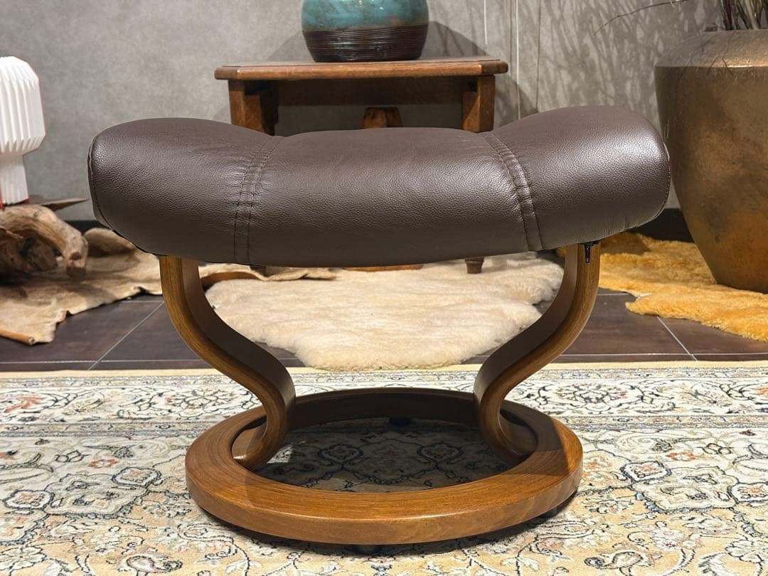 ①エコーネス パーソナルソファ オットマン ストレスレスチェア IZZ