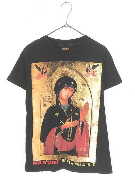 古着 90s USA製 The Beatles Paul McCartney 「The New World Tour」 ツアー ロック ミュージック Tシャツ M