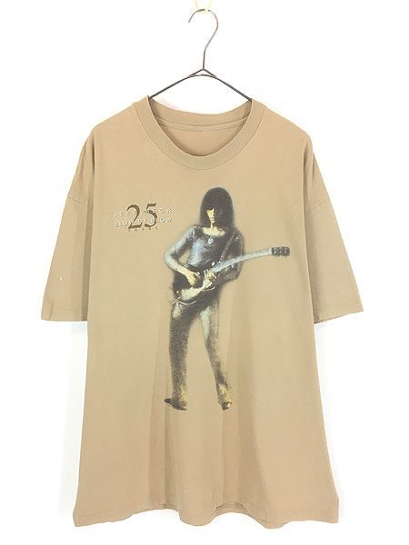古着 90s Jeff Beck 「Blow by Blow」 25 Years ヒュージョン ブルース ロック ギタリスト Tシャツ XL位
