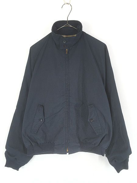 古着 60-70s USA製 Campus 「Wash and Wear」 チェック ライナー コットン ドリズラー ハリントン ジャケット ネイビー 40 8,280円