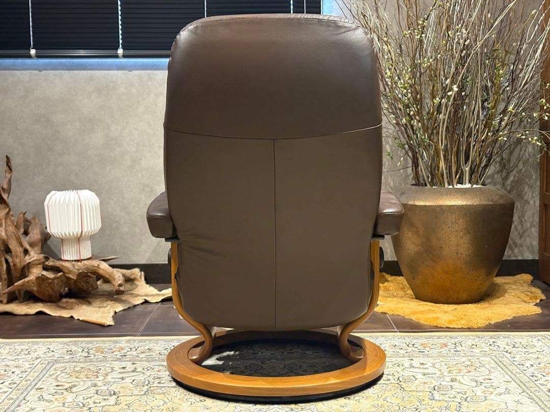 ②エコーネス パーソナルソファ オットマン ストレスレスチェア IZZ