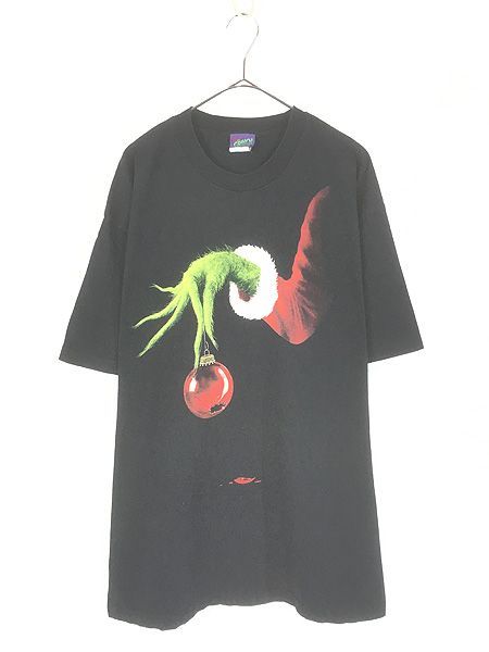 古着 00s Dr Seuss 「How the Grinch Stole Christmas!」 グリンチ クリスマス オーナメント オールド ムービー Tシャツ XL 古着