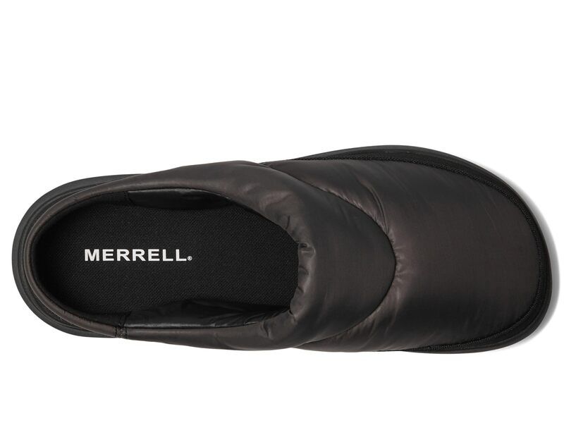 メレル メンズ シューズ サンダル キルティング Merrell Hut Moc 2 Quilted Slide Black ブラック