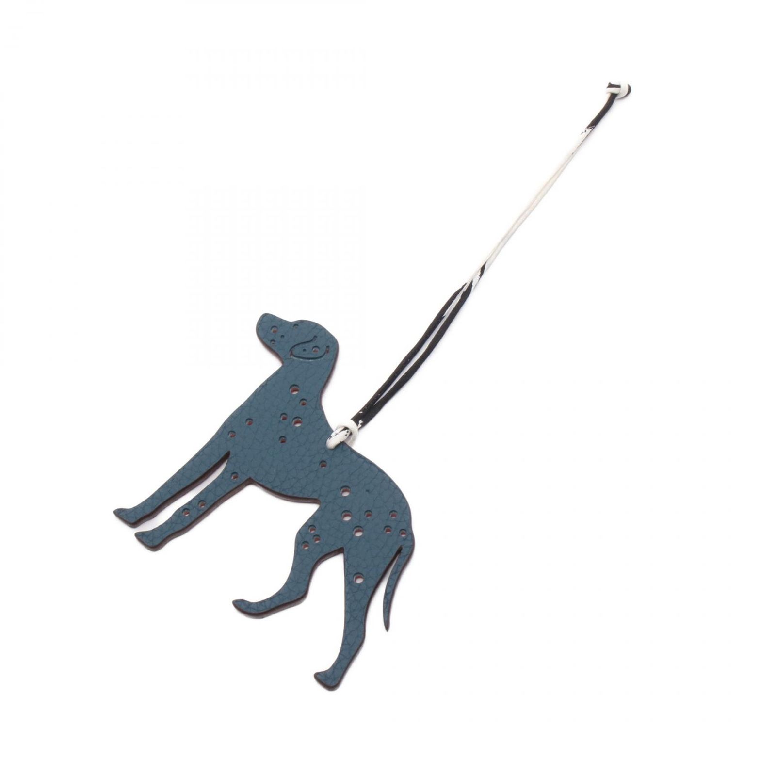 エルメス HERMES チャーム プティアッシュ ダルメシアン ブルー