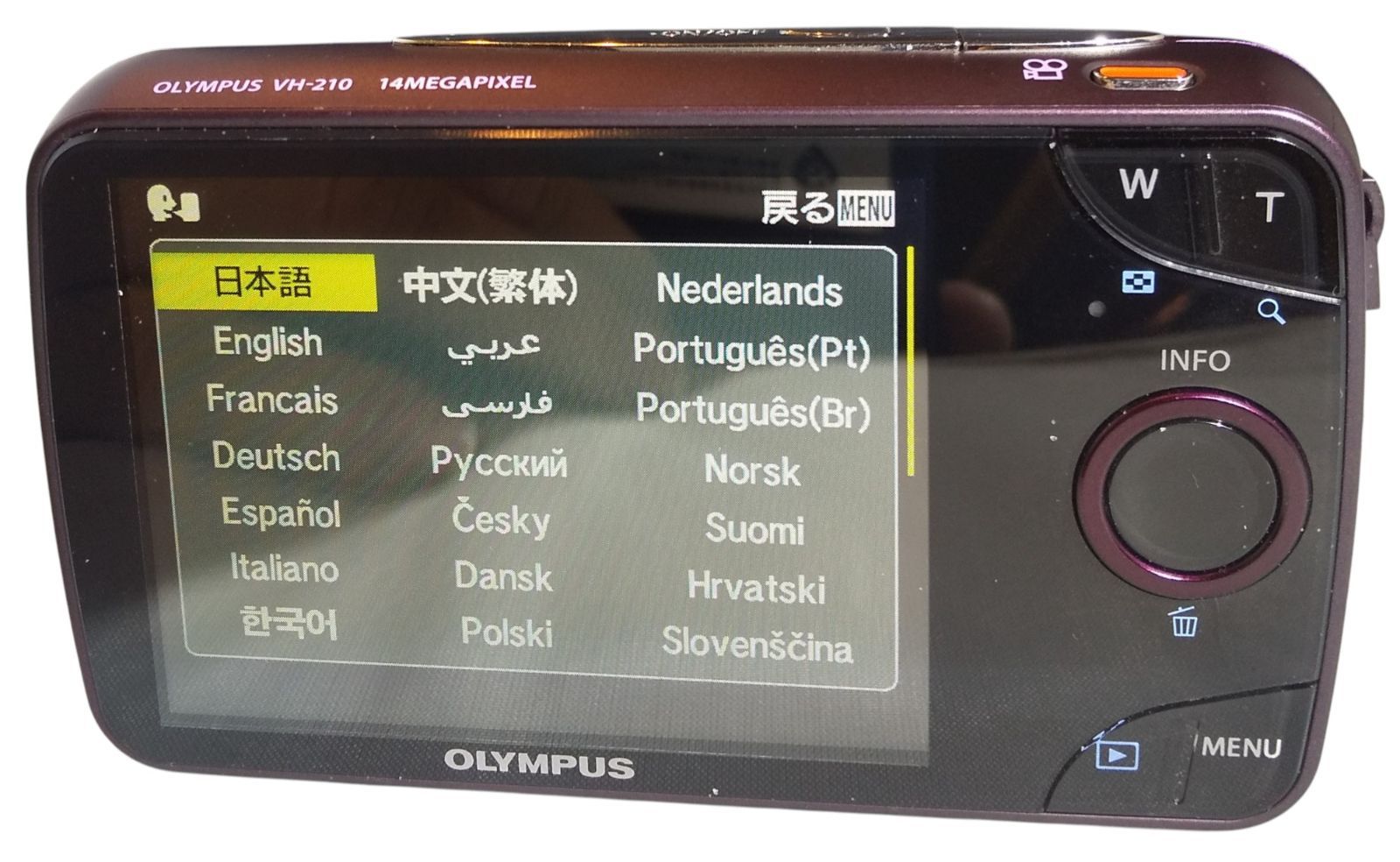 美品 OLYMPUS ( オリンパス ) VH-210 動作確認済 パープル 1400万画素