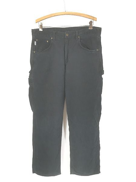 古着 Carhartt BLK ブラック ライト ダック ペインター パンツ W35 L29 古着