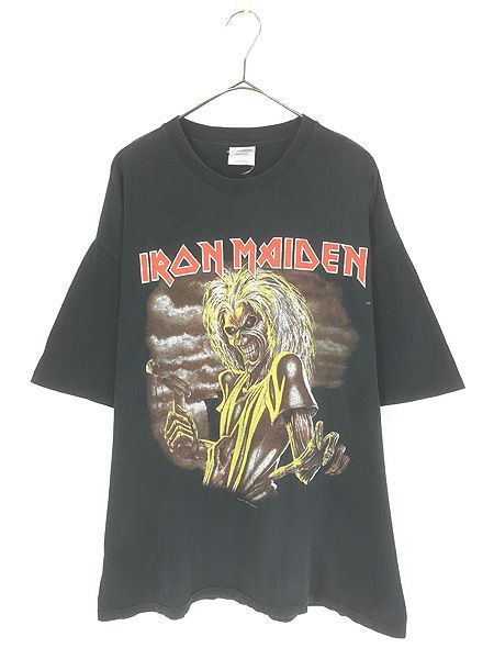 古着 00s IRON MAIDEN 「Killers」 ヘヴィ メタル ロック バンド Ｔシャツ フェード 2tone!! XL