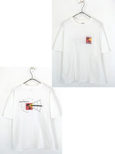 古着 90s USA製 BORLAND 「Object Vision 2.0」 Windows コンピューター ソフトウェア Tシャツ L