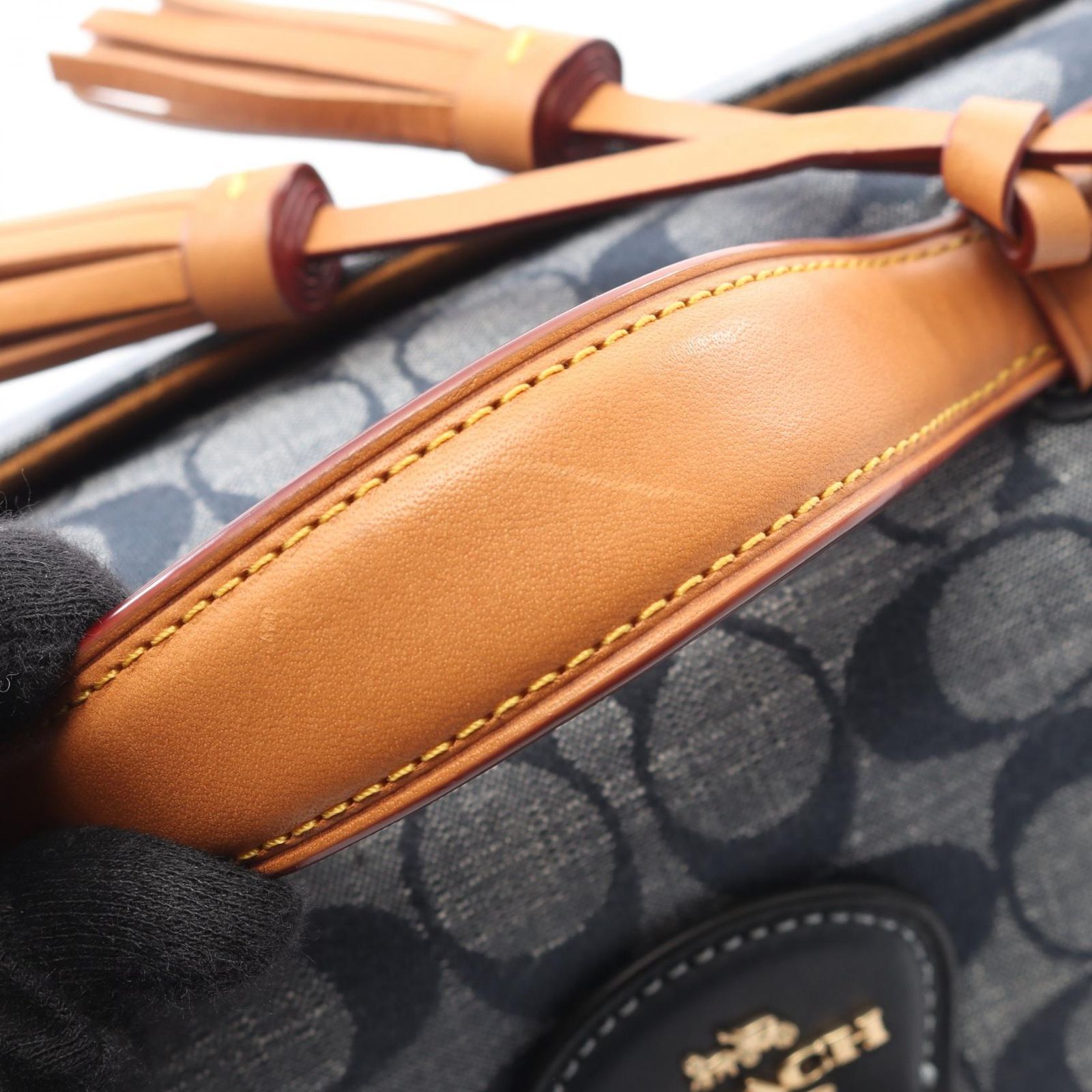 コーチ COACH ハンドバッグ クリオ トップ ハンドル シグネチャー 