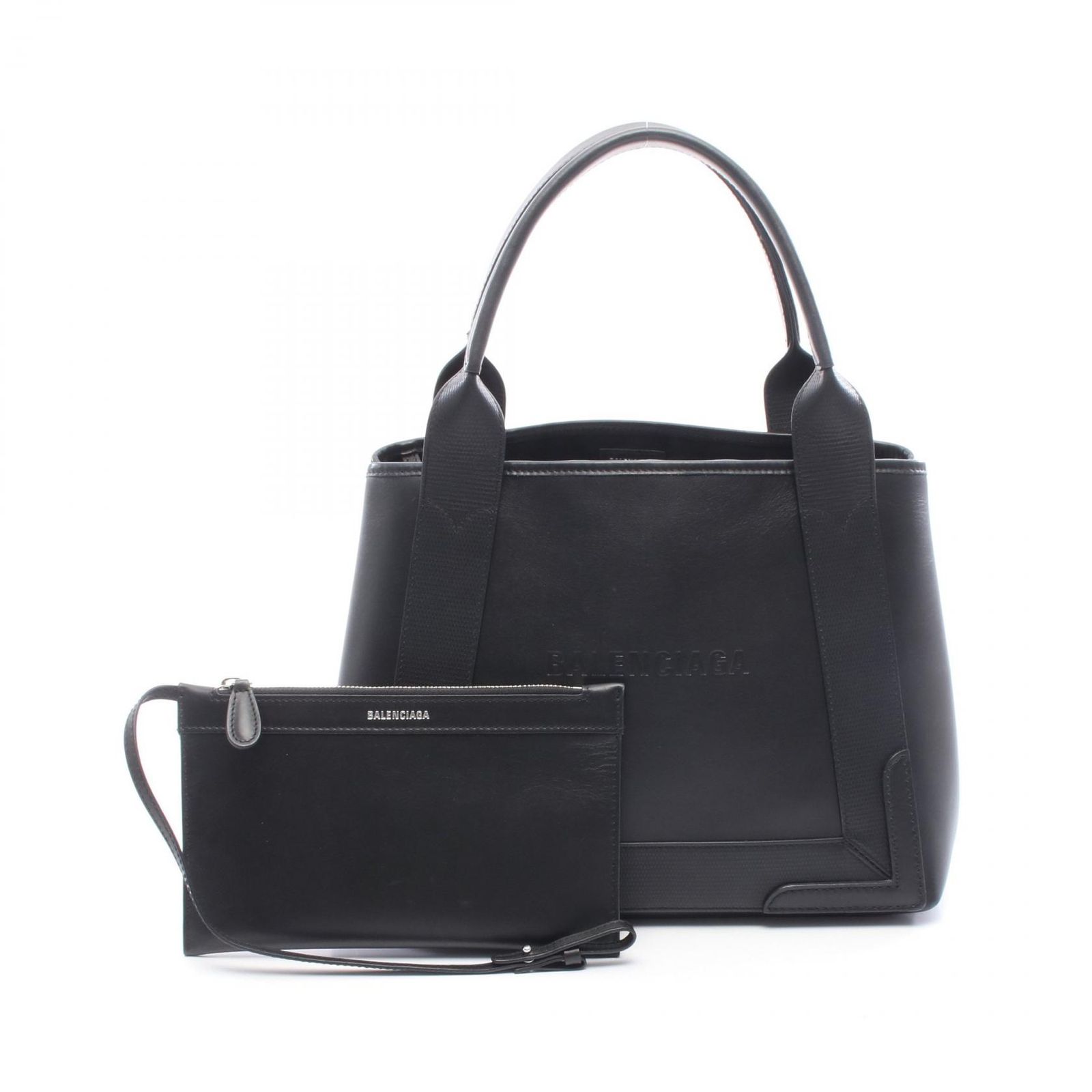 バレンシアガ BALENCIAGA トートバッグ NAVY CABAS S ネイビーカバ 