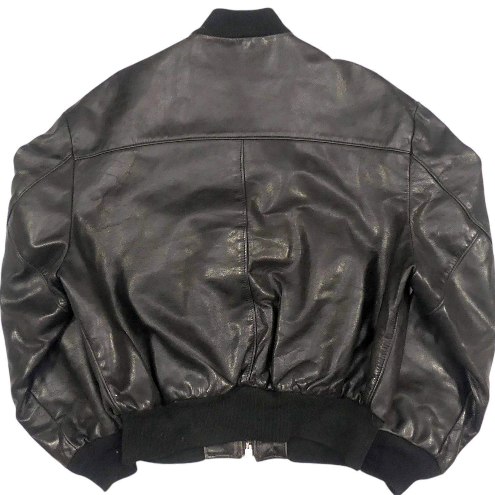 Schott ショット MA-1 レザーフライトジャケット USA製 黒 46 米軍仕様